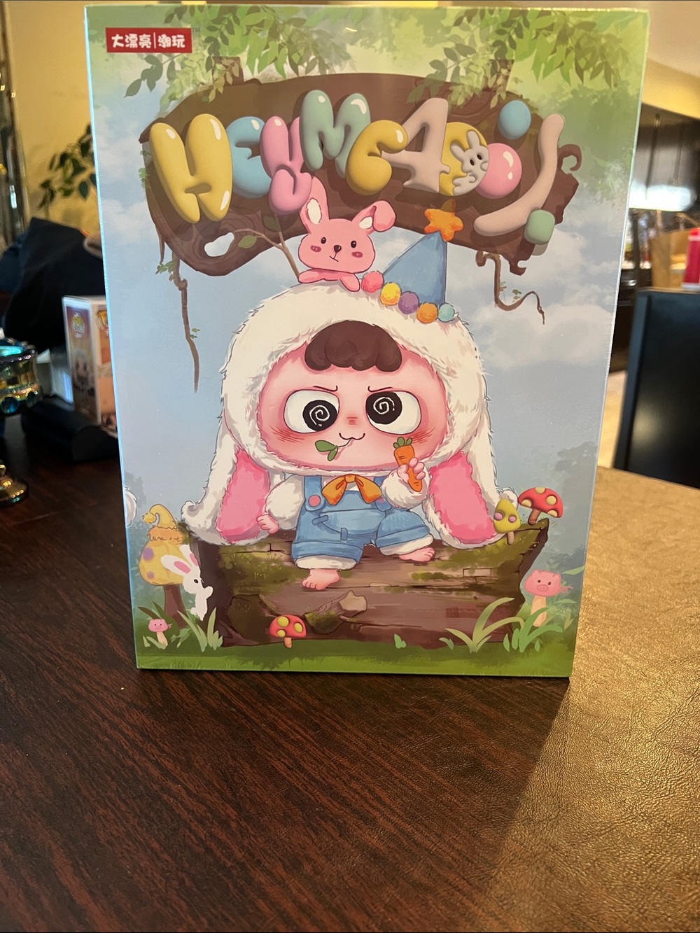 Cute Bunny Character Art Box with Pastel Colors